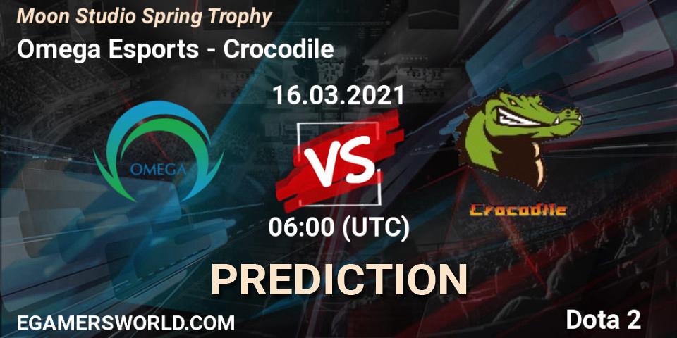 Omega Esports - Crocodile: ennuste. 16.03.2021 at 06:16, Dota 2, Moon Studio Spring Trophy