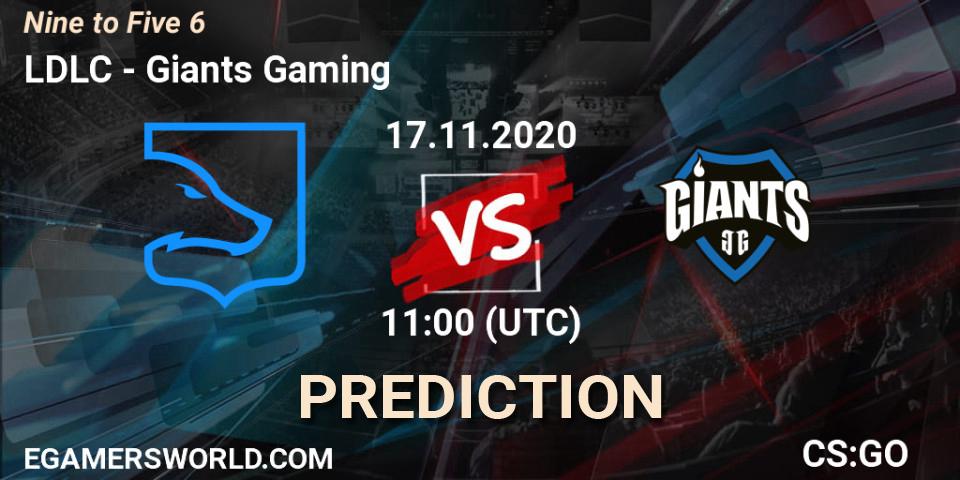 LDLC - Giants Gaming: ennuste. 17.11.2020 at 11:00, Counter-Strike (CS2), Nine to Five 6