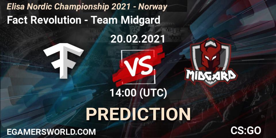 Fact Revolution - Team Midgard: ennuste. 20.02.2021 at 14:00, Counter-Strike (CS2), Elisa Nordic Championship 2021 - Norway