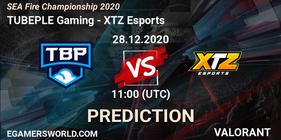 TUBEPLE Gaming - XTZ Esports: ennuste. 28.12.2020 at 11:00, VALORANT, SEA Fire Championship 2020