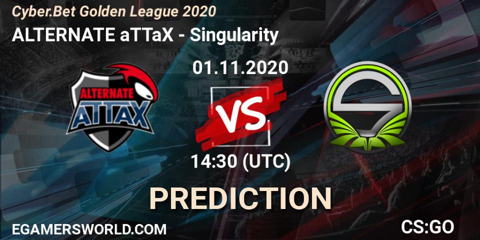 ALTERNATE aTTaX - Singularity: ennuste. 01.11.2020 at 14:30, Counter-Strike (CS2), Cyber.Bet Golden League 2020