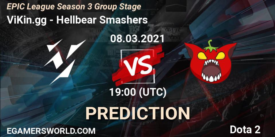 ViKin.gg - Hellbear Smashers: ennuste. 08.03.2021 at 21:05, Dota 2, EPIC League Season 3 Group Stage