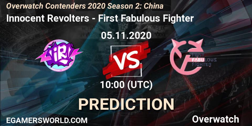 Innocent Revolters - First Fabulous Fighter: ennuste. 05.11.2020 at 06:00, Overwatch, Overwatch Contenders 2020 Season 2: China