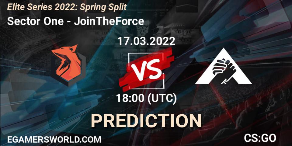 Sector One - JoinTheForce: ennuste. 17.03.2022 at 18:00, Counter-Strike (CS2), Elite Series 2022: Spring Split