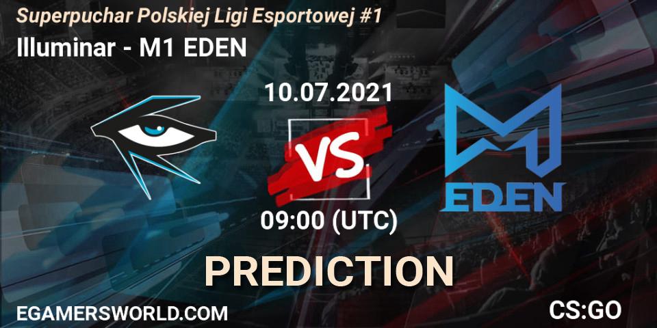 Illuminar - M1 EDEN: ennuste. 10.07.2021 at 10:05, Counter-Strike (CS2), Superpuchar Polskiej Ligi Esportowej #1