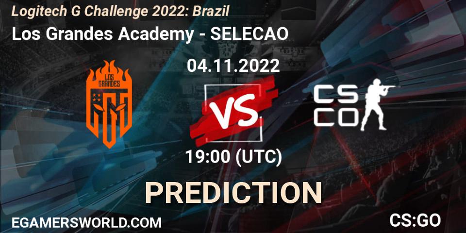 Los Grandes Academy - SELECAO: ennuste. 04.11.2022 at 19:00, Counter-Strike (CS2), Logitech G Challenge 2022: Brazil