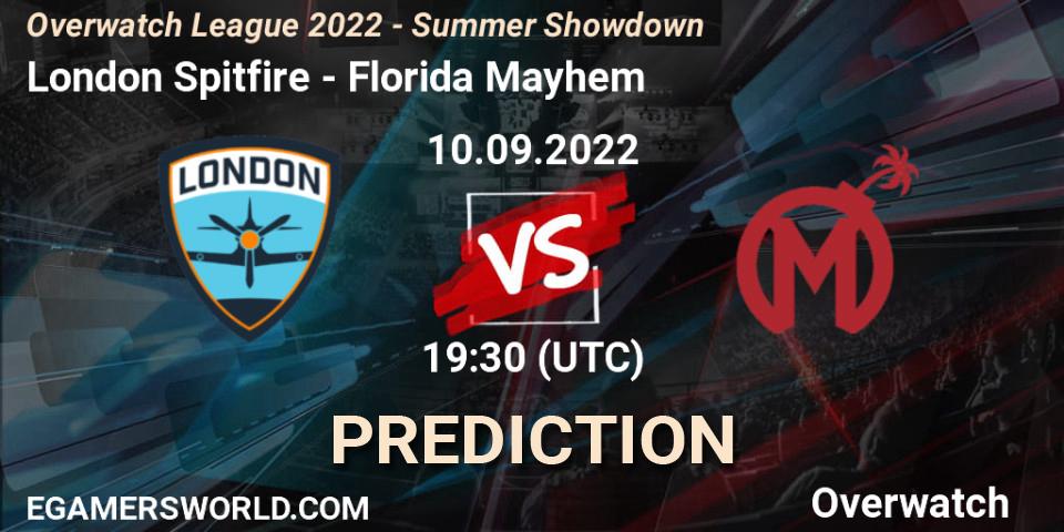 London Spitfire - Florida Mayhem: ennuste. 10.09.22, Overwatch, Overwatch League 2022 - Summer Showdown