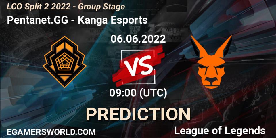 Pentanet.GG - Kanga Esports: ennuste. 06.06.2022 at 08:55, LoL, LCO Split 2 2022 - Group Stage