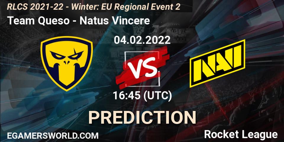 Team Queso - Natus Vincere: ennuste. 04.02.2022 at 16:45, Rocket League, RLCS 2021-22 - Winter: EU Regional Event 2