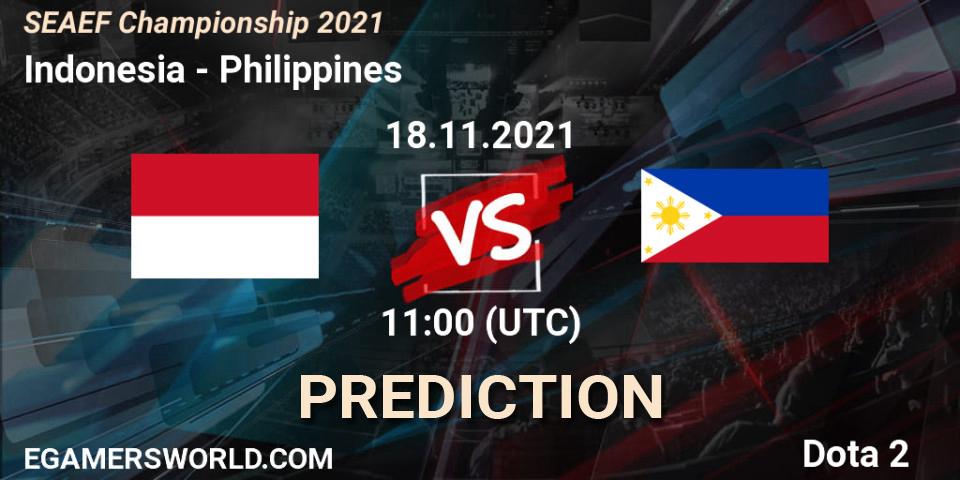 Indonesia - Philippines: ennuste. 18.11.2021 at 10:53, Dota 2, SEAEF Dota2 Championship 2021