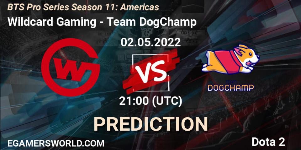 Wildcard Gaming - Team DogChamp: ennuste. 07.05.2022 at 02:00, Dota 2, BTS Pro Series Season 11: Americas