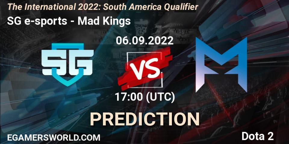 SG e-sports - Mad Kings: ennuste. 06.09.2022 at 16:47, Dota 2, The International 2022: South America Qualifier