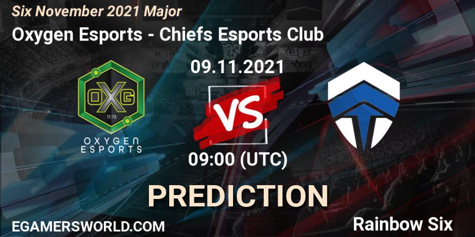 Chiefs Esports Club - Oxygen Esports: ennuste. 10.11.2021 at 16:30, Rainbow Six, Six Sweden Major 2021