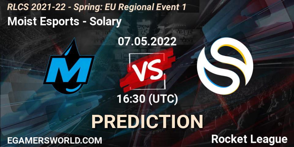 Moist Esports - Solary: ennuste. 07.05.2022 at 16:45, Rocket League, RLCS 2021-22 - Spring: EU Regional Event 1