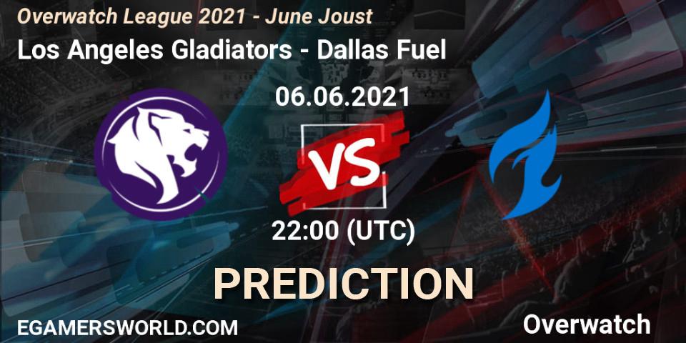 Los Angeles Gladiators - Dallas Fuel: ennuste. 06.06.2021 at 22:00, Overwatch, Overwatch League 2021 - June Joust