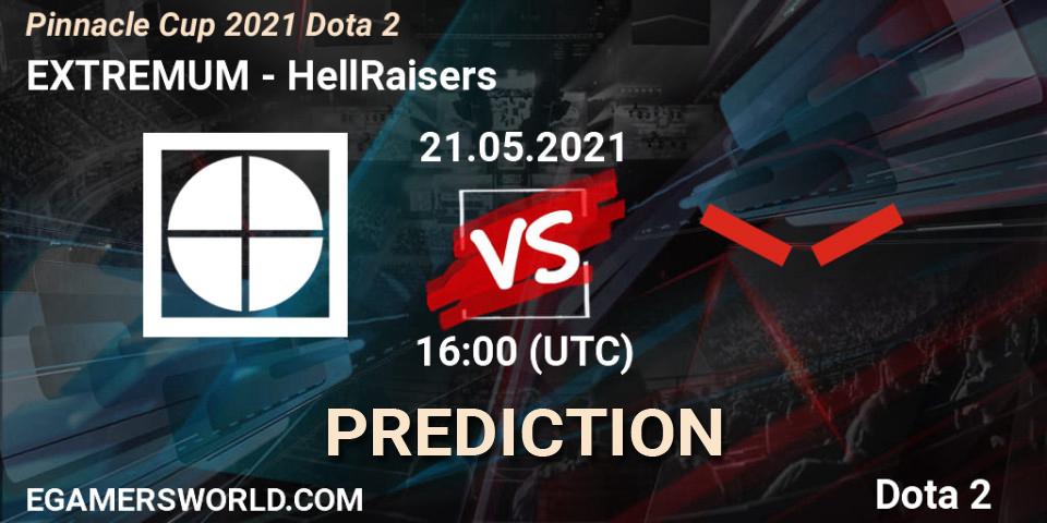 EXTREMUM - HellRaisers: ennuste. 21.05.21, Dota 2, Pinnacle Cup 2021 Dota 2