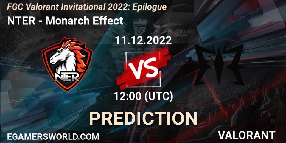 NTER - Monarch Effect: ennuste. 11.12.22, VALORANT, FGC Valorant Invitational 2022: Epilogue