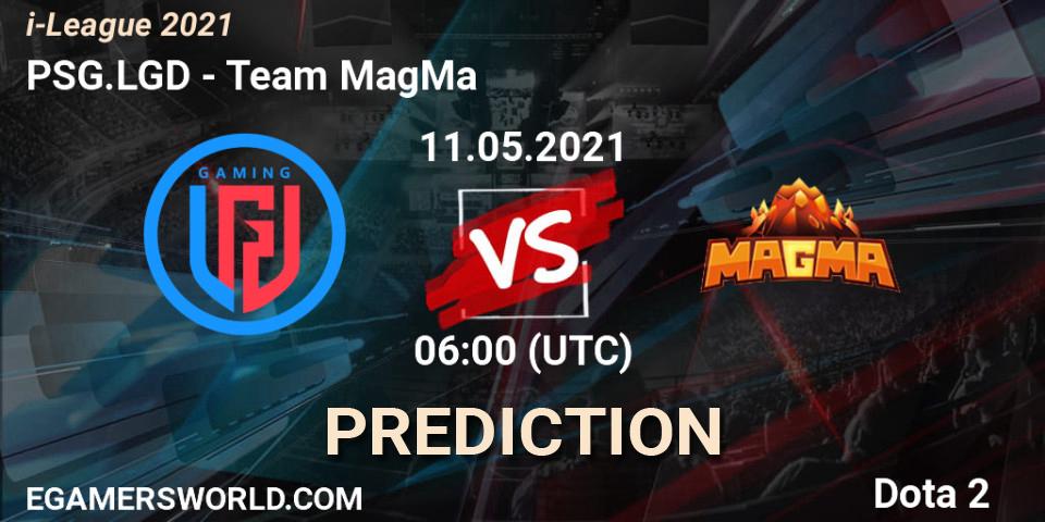 PSG.LGD - Team MagMa: ennuste. 11.05.2021 at 06:01, Dota 2, i-League 2021 Season 1