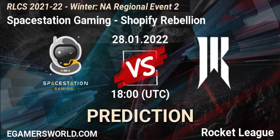 Spacestation Gaming - Shopify Rebellion: ennuste. 28.01.2022 at 18:00, Rocket League, RLCS 2021-22 - Winter: NA Regional Event 2
