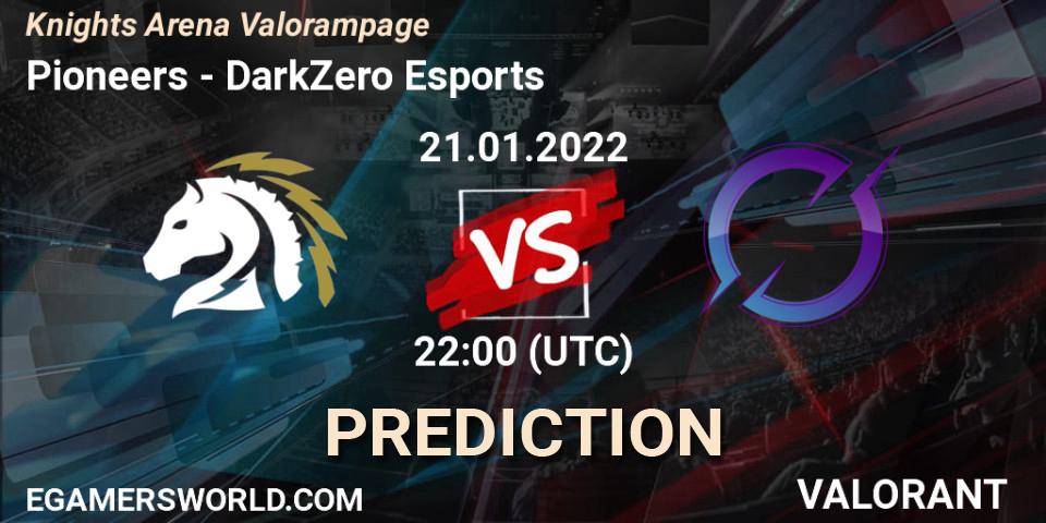 Pioneers - DarkZero Esports: ennuste. 21.01.2022 at 22:00, VALORANT, Knights Arena Valorampage
