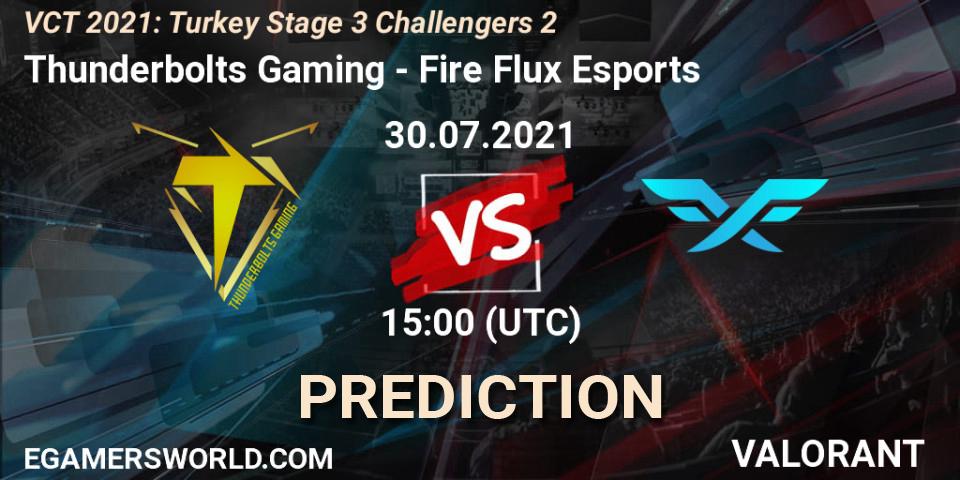 Thunderbolts Gaming - Fire Flux Esports: ennuste. 30.07.21, VALORANT, VCT 2021: Turkey Stage 3 Challengers 2