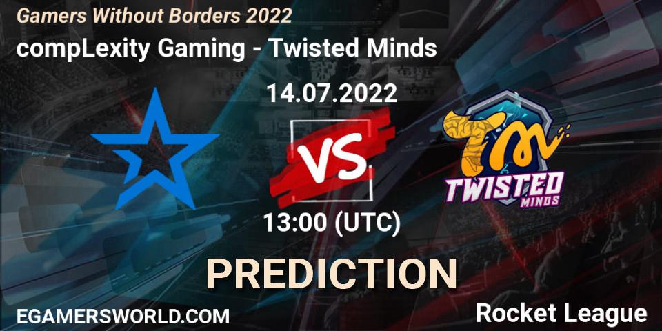 compLexity Gaming - Twisted Minds: ennuste. 14.07.2022 at 13:00, Rocket League, Gamers Without Borders 2022