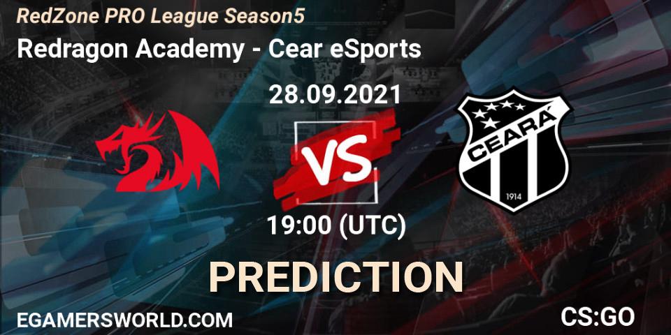 Redragon Academy - Ceará eSports: ennuste. 28.09.2021 at 19:00, Counter-Strike (CS2), RedZone PRO League Season 5