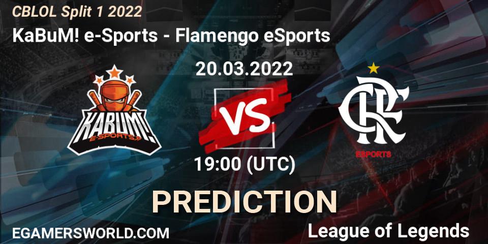 KaBuM! e-Sports - Flamengo eSports: ennuste. 20.03.22, LoL, CBLOL Split 1 2022