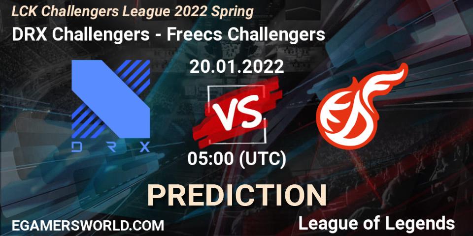 DRX Challengers - Freecs Challengers: ennuste. 20.01.2022 at 05:00, LoL, LCK Challengers League 2022 Spring