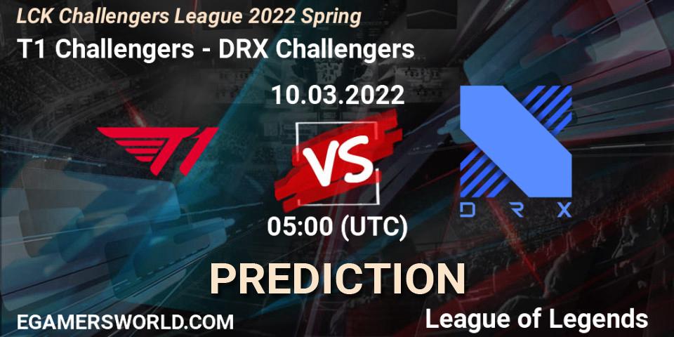 T1 Challengers - DRX Challengers: ennuste. 10.03.2022 at 05:00, LoL, LCK Challengers League 2022 Spring