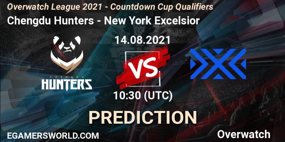 Chengdu Hunters - New York Excelsior: ennuste. 08.08.2021 at 10:50, Overwatch, Overwatch League 2021 - Countdown Cup Qualifiers