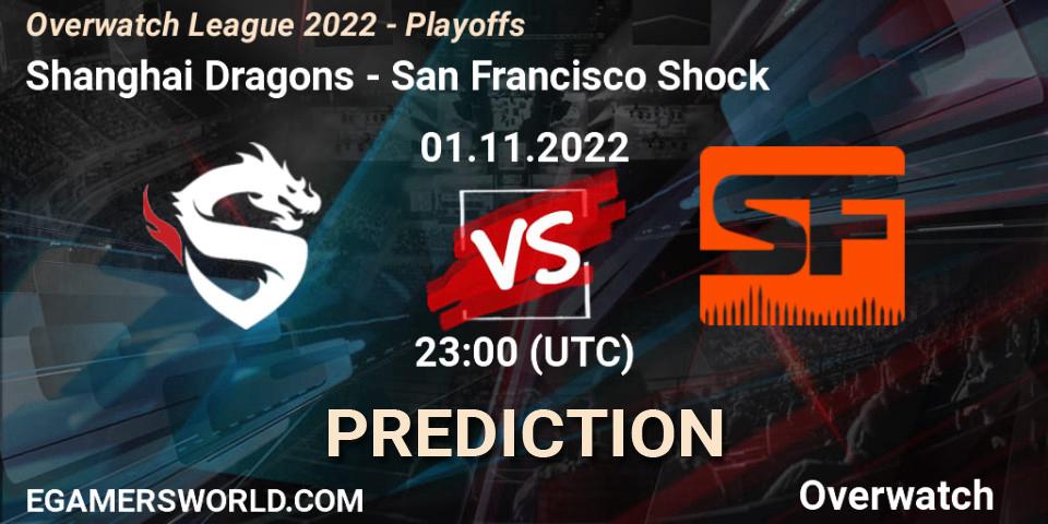 Shanghai Dragons - San Francisco Shock: ennuste. 01.11.2022 at 23:30, Overwatch, Overwatch League 2022 - Playoffs