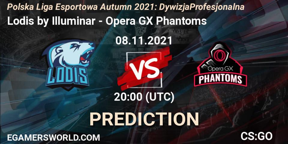 Lodis by Illuminar - Opera GX Phantoms: ennuste. 08.11.2021 at 20:00, Counter-Strike (CS2), Polska Liga Esportowa Autumn 2021: Dywizja Profesjonalna