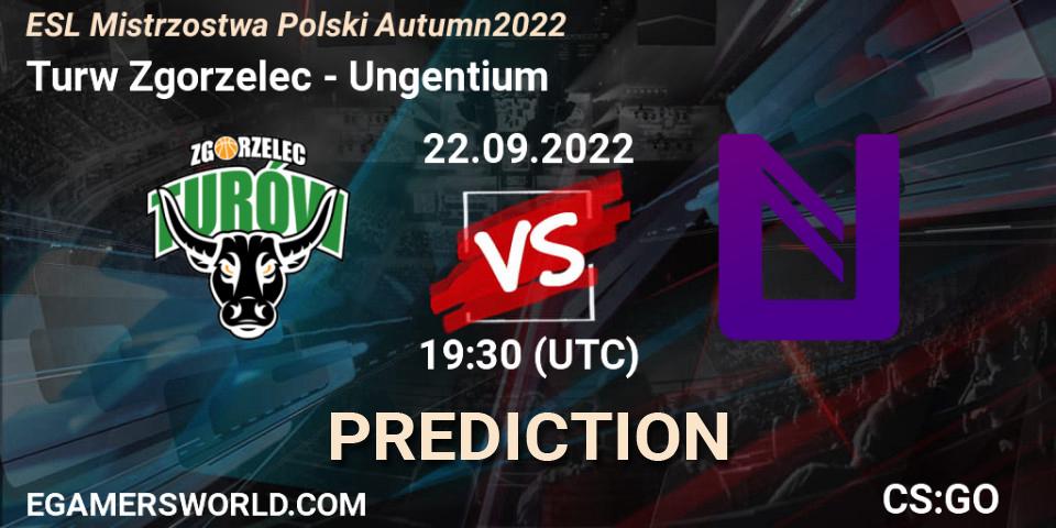 Turów Zgorzelec - Ungentium: ennuste. 22.09.2022 at 19:30, Counter-Strike (CS2), ESL Mistrzostwa Polski Autumn 2022