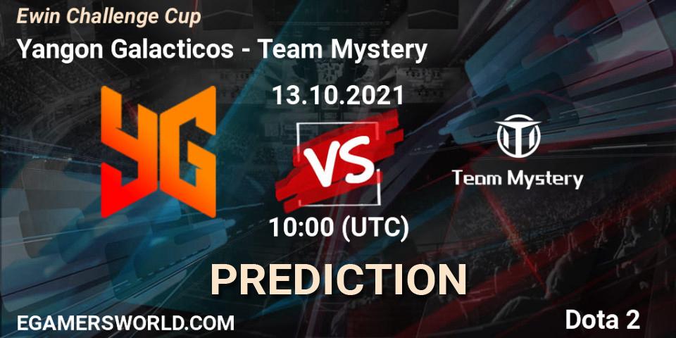 Yangon Galacticos - Team Mystery: ennuste. 13.10.2021 at 09:42, Dota 2, Ewin Challenge Cup