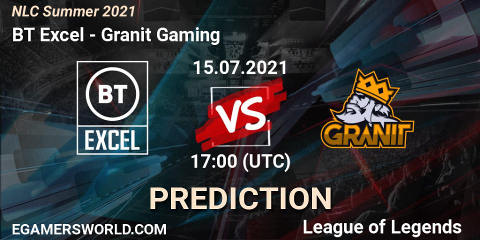 BT Excel - Granit Gaming: ennuste. 15.07.21, LoL, NLC Summer 2021