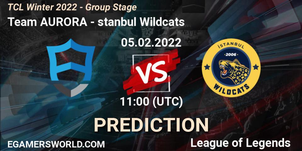 Team AURORA - İstanbul Wildcats: ennuste. 05.02.2022 at 11:00, LoL, TCL Winter 2022 - Group Stage