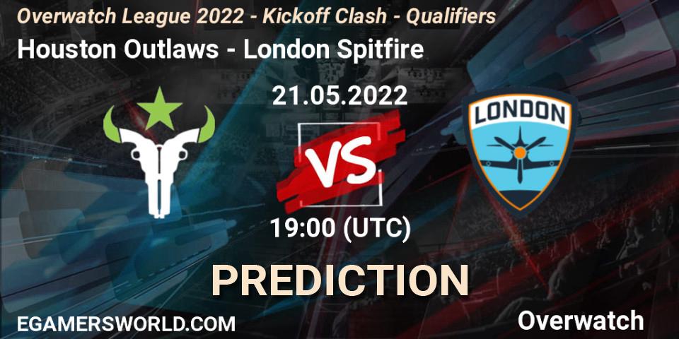 Houston Outlaws - London Spitfire: ennuste. 21.05.22, Overwatch, Overwatch League 2022 - Kickoff Clash - Qualifiers