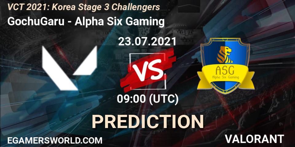 GochuGaru - Alpha Six Gaming: ennuste. 23.07.2021 at 09:00, VALORANT, VCT 2021: Korea Stage 3 Challengers