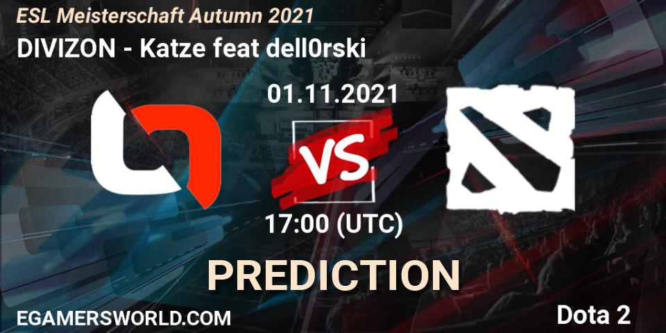 DIVIZON - Katze feat dell0rski: ennuste. 01.11.2021 at 18:01, Dota 2, ESL Meisterschaft Autumn 2021