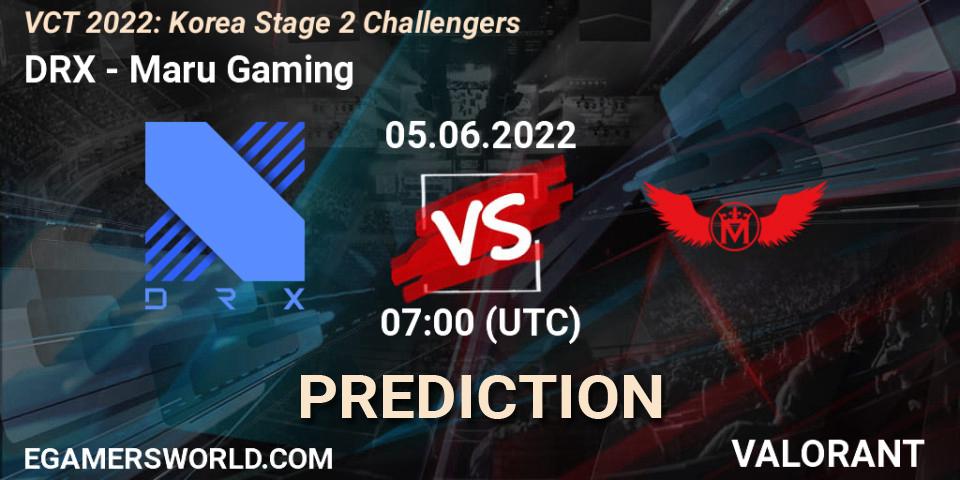 DRX - Maru Gaming: ennuste. 05.06.2022 at 07:00, VALORANT, VCT 2022: Korea Stage 2 Challengers