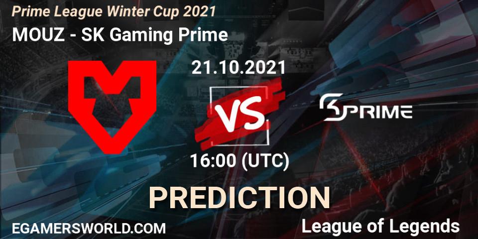 MOUZ - SK Gaming Prime: ennuste. 21.10.2021 at 16:00, LoL, Prime League Winter Cup 2021