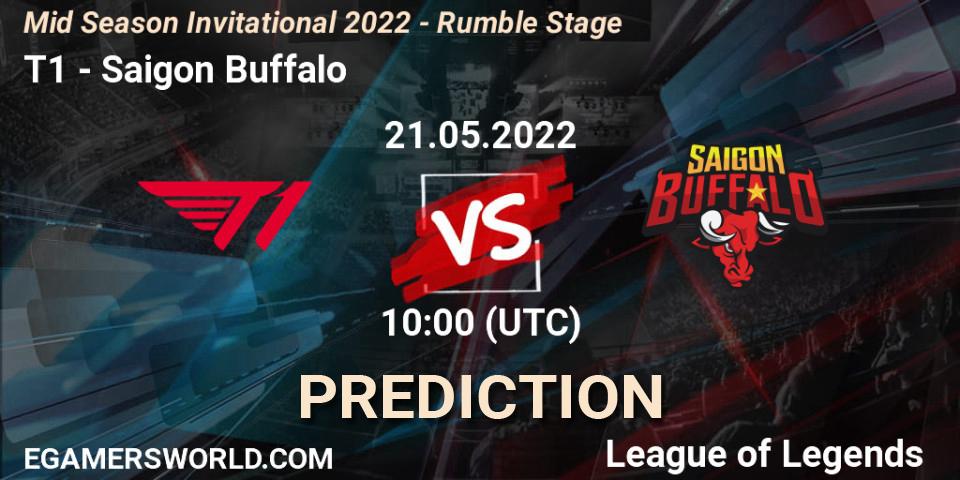 T1 - Saigon Buffalo: ennuste. 21.05.2022 at 10:00, LoL, Mid Season Invitational 2022 - Rumble Stage