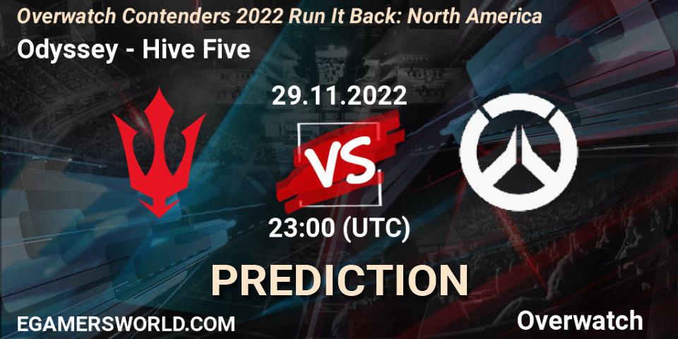 Odyssey - Hive Five: ennuste. 08.12.2022 at 23:00, Overwatch, Overwatch Contenders 2022 Run It Back: North America