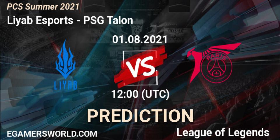Liyab Esports - PSG Talon: ennuste. 01.08.2021 at 12:00, LoL, PCS Summer 2021