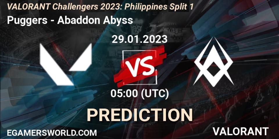 Puggers - Abaddon Abyss: ennuste. 29.01.23, VALORANT, VALORANT Challengers 2023: Philippines Split 1