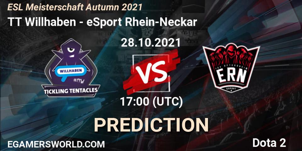 TT Willhaben - eSport Rhein-Neckar: ennuste. 28.10.2021 at 17:02, Dota 2, ESL Meisterschaft Autumn 2021