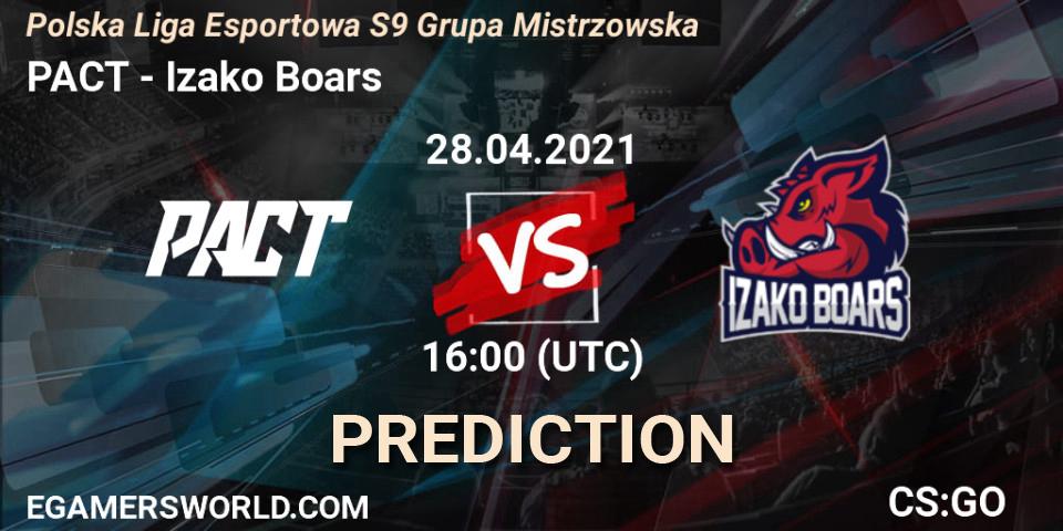 PACT - Izako Boars: ennuste. 28.04.21, CS2 (CS:GO), Polska Liga Esportowa S9 Grupa Mistrzowska