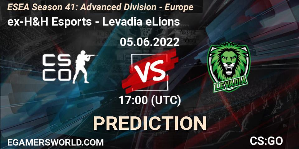 ex-H&H Esports - Levadia eLions: ennuste. 05.06.2022 at 17:00, Counter-Strike (CS2), ESEA Season 41: Advanced Division - Europe