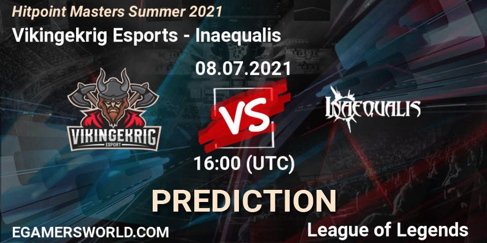 Vikingekrig Esports - Inaequalis: ennuste. 08.07.2021 at 16:00, LoL, Hitpoint Masters Summer 2021